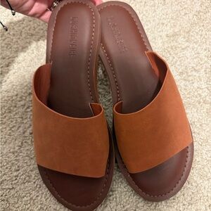 Aldo Brown Slide Sandals